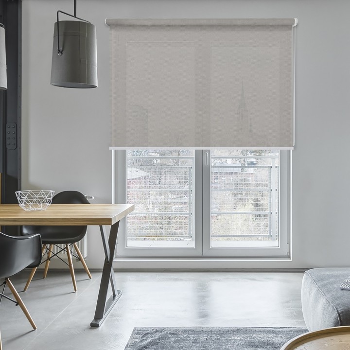 Roleta wolnowisząca Gładka Przyciemniająca Screen Szara 203