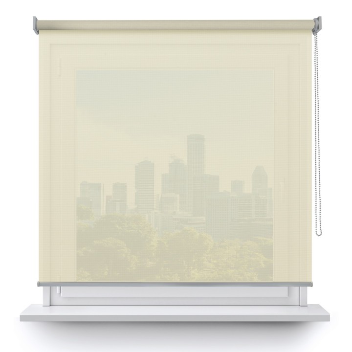 Roleta wolnowisząca Gładka Przyciemniająca Screen Biała 201