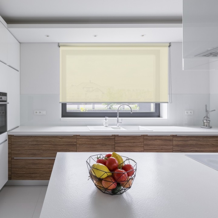 Roleta wolnowisząca Gładka Przyciemniająca Screen Biała 2001