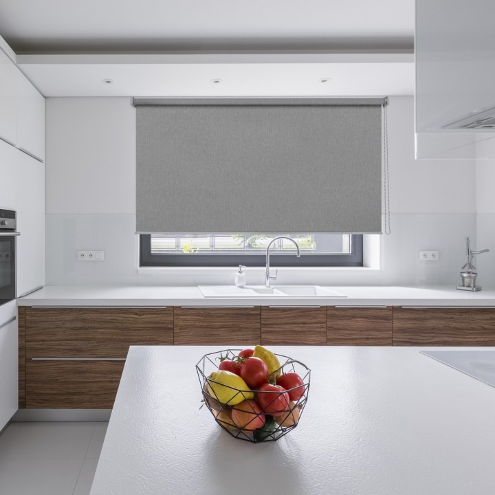 Roleta wolnowisząca Gładka Przyciemniająca Termo Zaciemniająca Szara 505