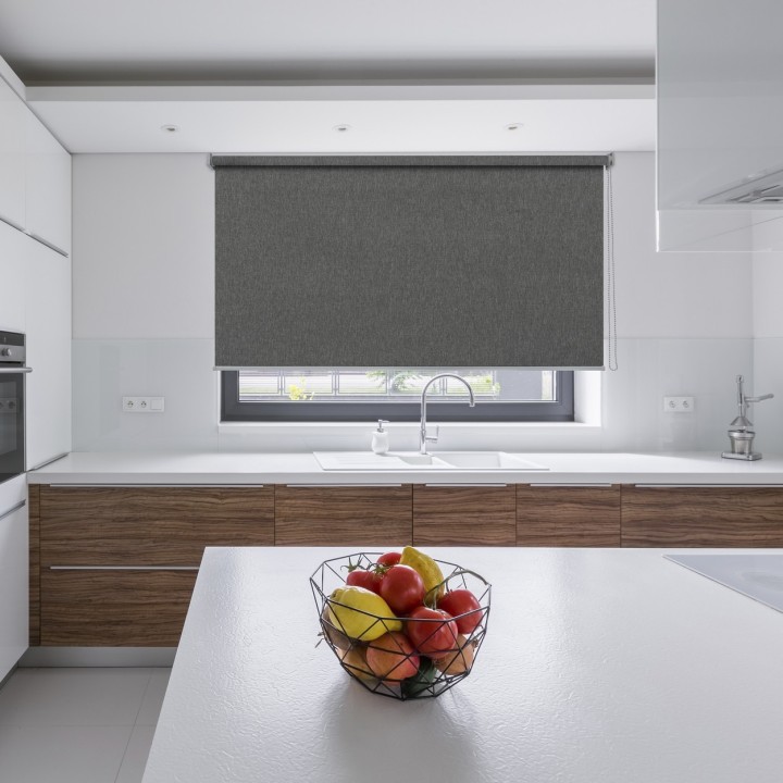 Roleta wolnowisząca Gładka Przyciemniająca Termo Zaciemniająca Szara 842