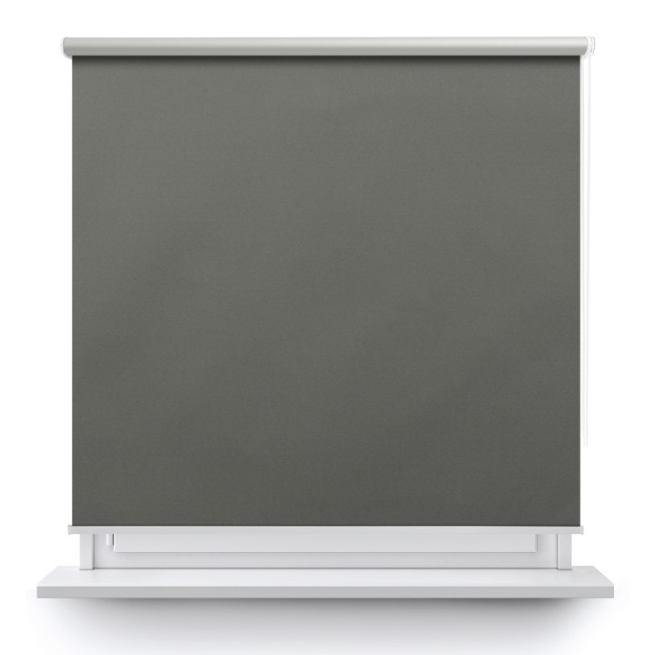 Roleta wolnowisząca Gładka Zaciemniająca Termo Zaciemniająca Ciemnoszara 61
