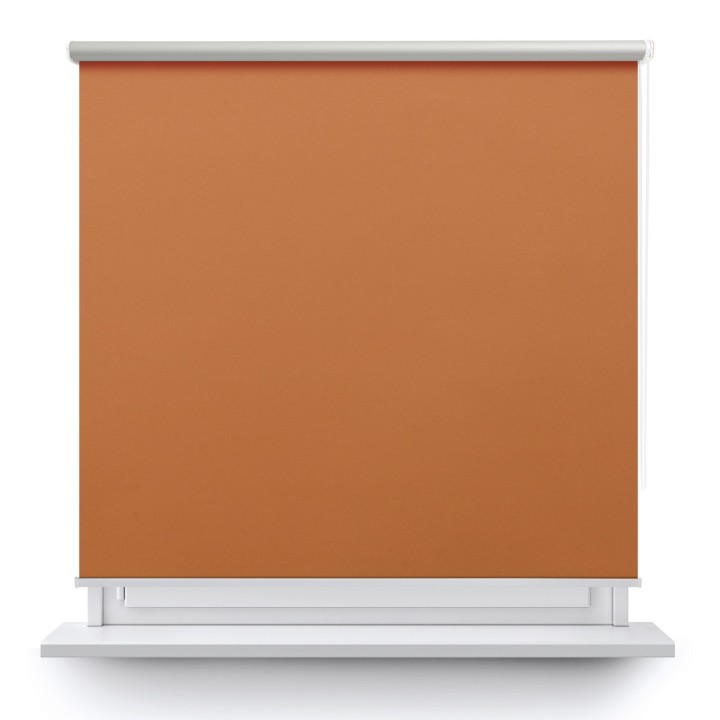 Roleta wolnowisząca Gładka Zaciemniająca Termo Zaciemniająca Pomarańczowa 60