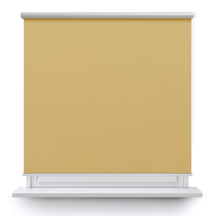 Roleta wolnowisząca Gładka Zaciemniająca Termo Zaciemniająca Jasnopomarańczowa 058