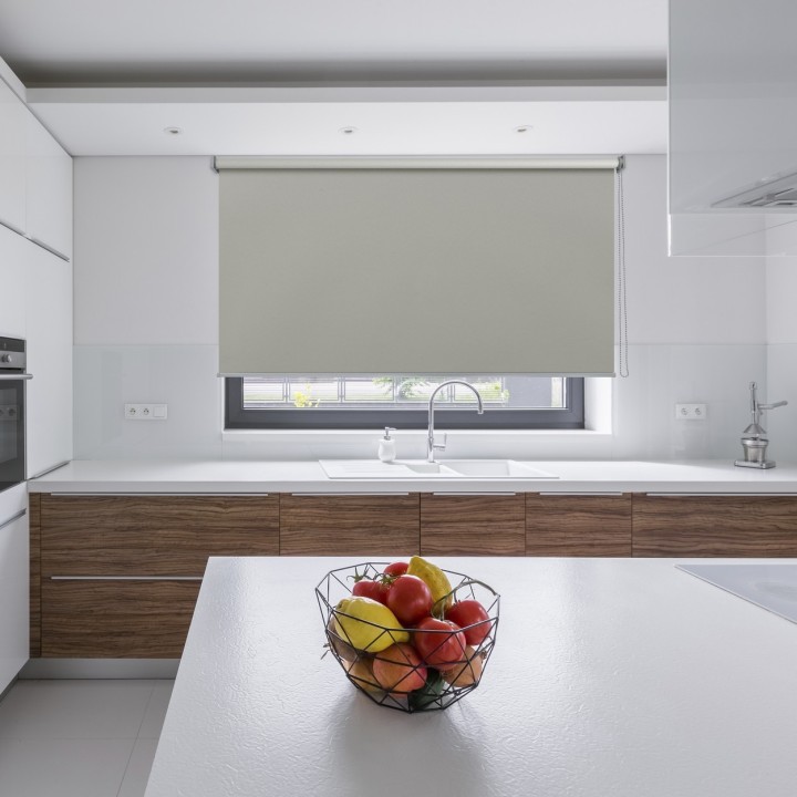 Roleta wolnowisząca Gładka Zaciemniająca Termo Zaciemniająca Szara 54