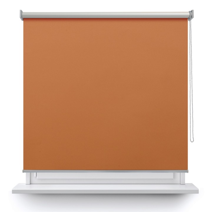 Roleta wolnowisząca Gładka Zaciemniająca Termo Zaciemniająca Pomarańczowa 60