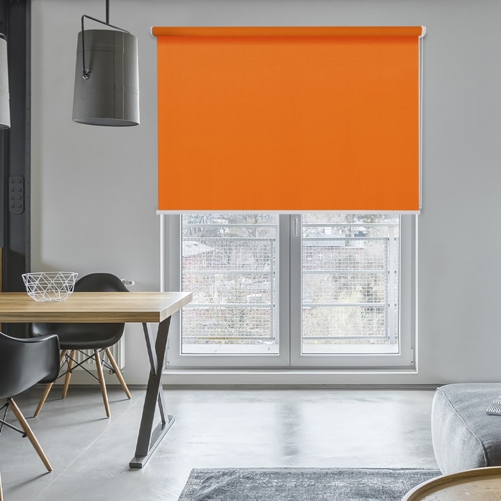 Roleta wolnowisząca Gładka Przyciemniająca Gładka Pomarańczowa 1865