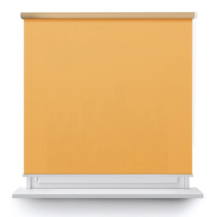 Roleta wolnowisząca Gładka Przyciemniająca Gładka Pomarańczowa 1816