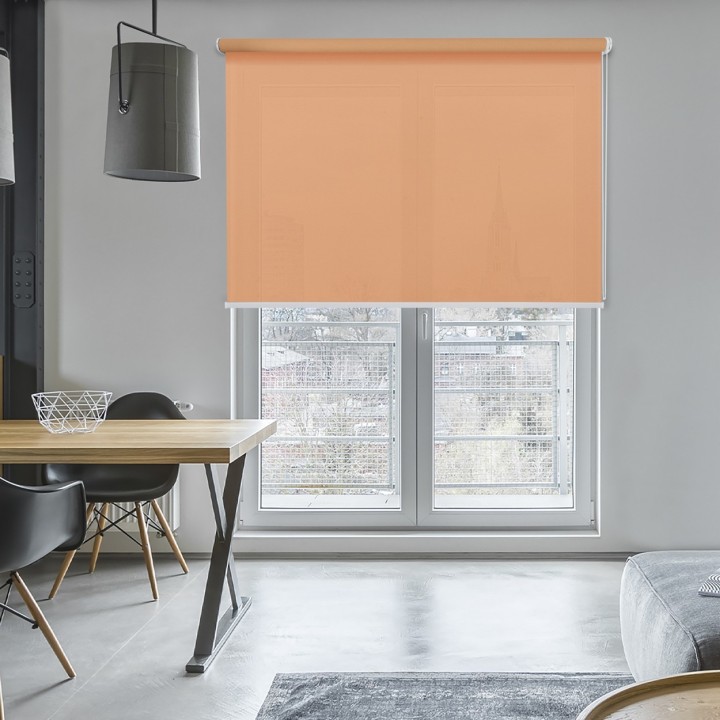 Roleta wolnowisząca Gładka Przyciemniająca Gładka Jasnopomarańczowa 523