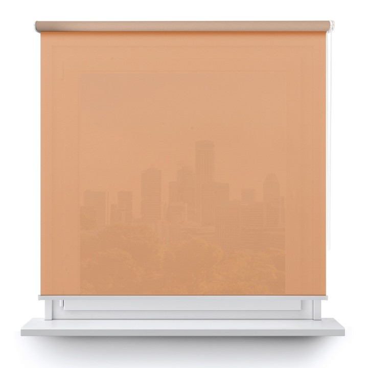 Roleta wolnowisząca Gładka Przyciemniająca Gładka Jasnopomarańczowa 523