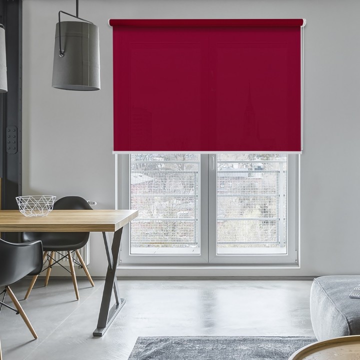 Roleta wolnowisząca Gładka Przyciemniająca Gładka Czerwona 505