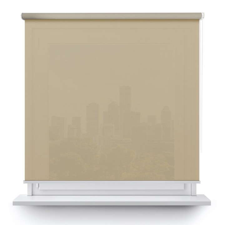 Roleta wolnowisząca Gładka Przyciemniająca Gładka Ciemnobeżowa 516