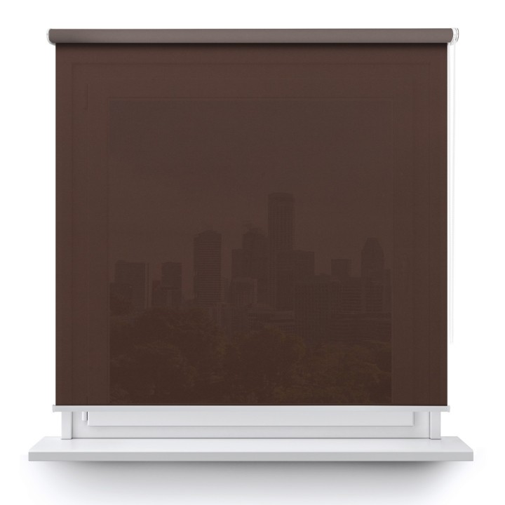 Roleta wolnowisząca Gładka Przyciemniająca Gładka Brązowa 524