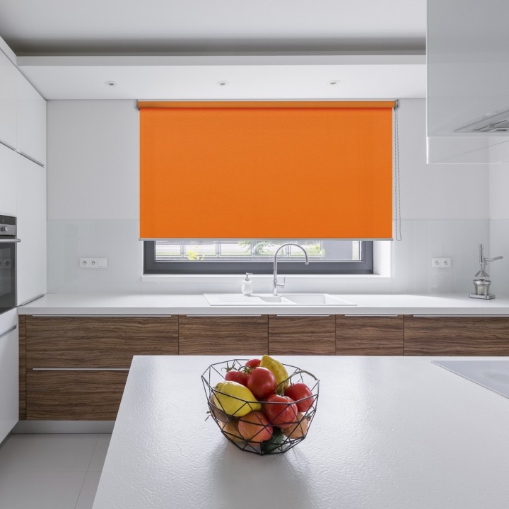Roleta wolnowisząca Gładka Przyciemniająca Gładka Pomarańczowa 1865