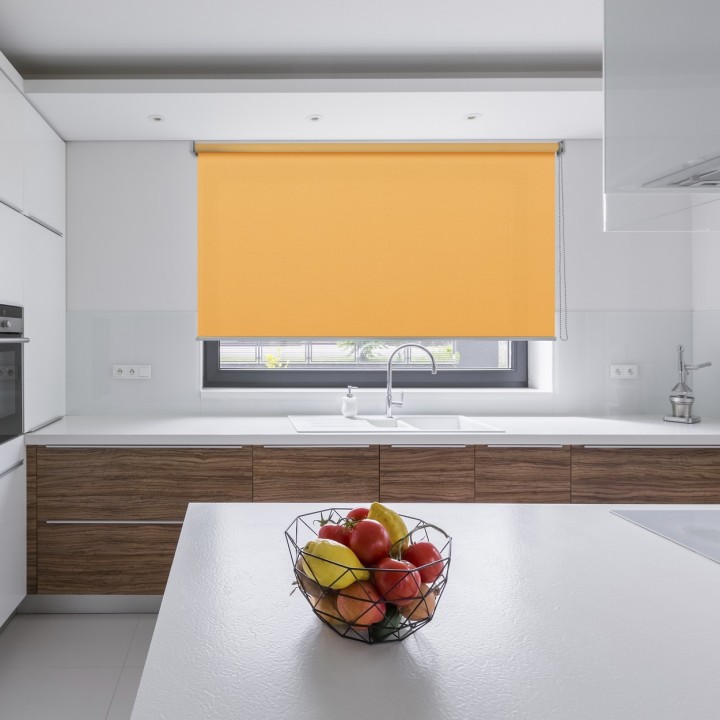 Roleta wolnowisząca Gładka Przyciemniająca Gładka Pomarańczowa 1816