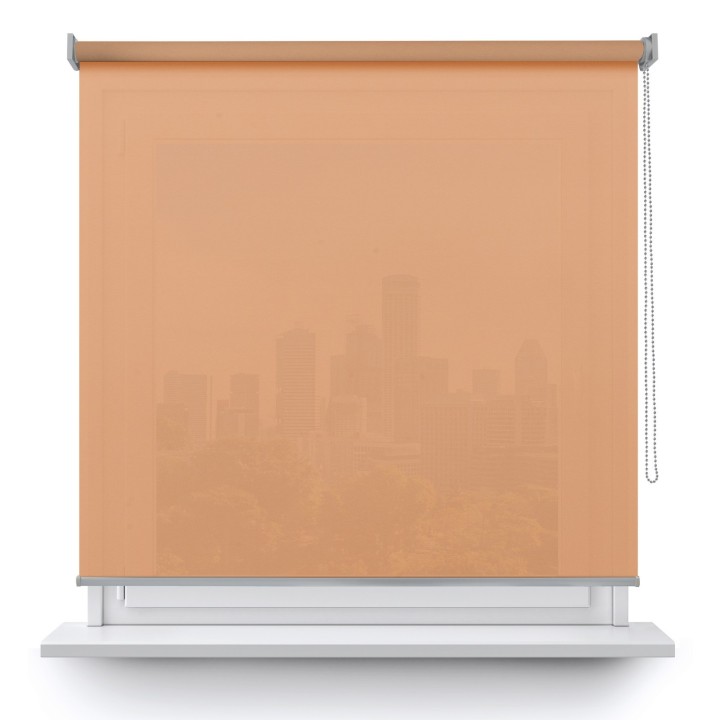 Roleta wolnowisząca Gładka Przyciemniająca Gładka Jasnopomarańczowa 523