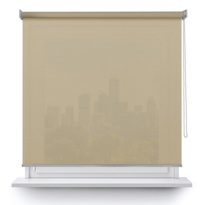 Roleta wolnowisząca Gładka Przyciemniająca Gładka Ciemnobeżowa 516