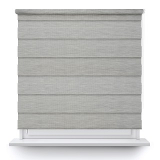 Roleta wolnowisząca Dzień Noc Przyciemniająca Bahama II Drewnopodobna Szara 17