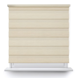 Roleta wolnowisząca Dzień Noc Przyciemniająca Bahama II Drewnopodobna Beżowa 13