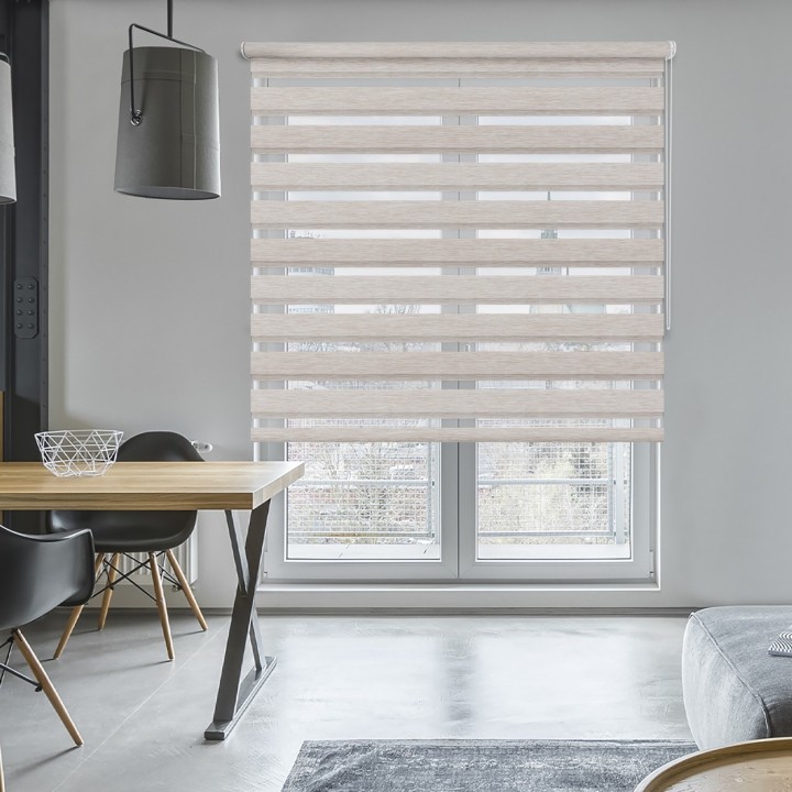 Roleta wolnowisząca Dzień Noc Przyciemniająca Bahama XV Beżowa Bh1502