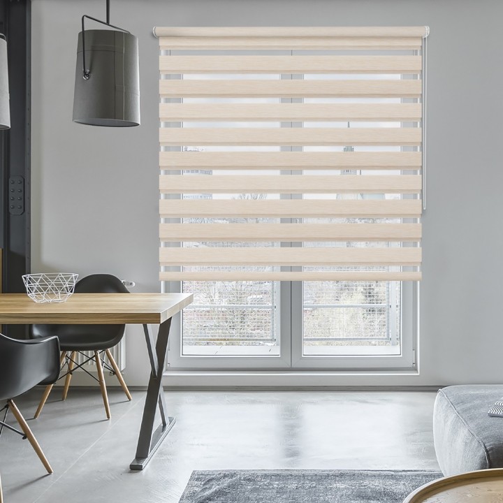 Roleta wolnowisząca Dzień Noc Przyciemniająca Bahama XV Beżowa Bh1504