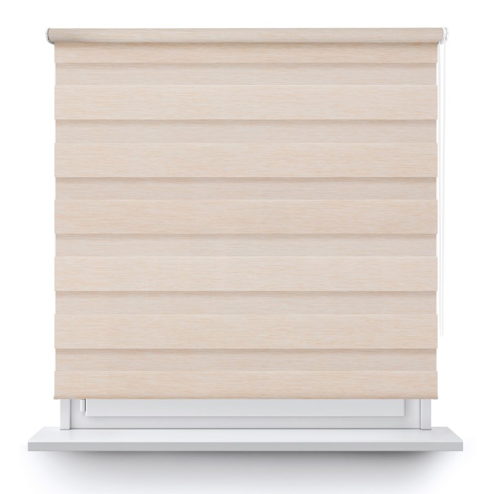 Roleta wolnowisząca Dzień Noc Przyciemniająca Bahama XV Beżowa Bh1504