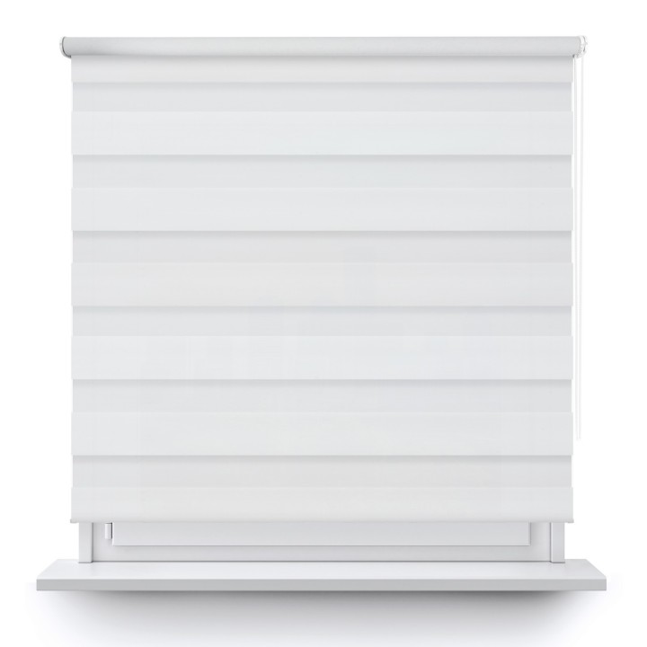 Roleta wolnowisząca Dzień Noc Przyciemniająca Bahama XV Biała Bh1500