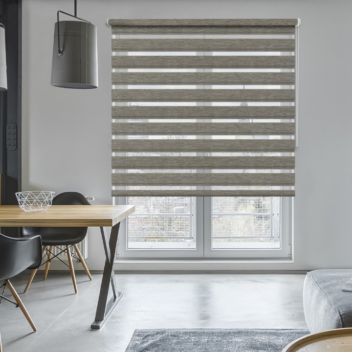 Roleta wolnowisząca Dzień Noc Przyciemniająca Bahama XV Brązowa Bh1505