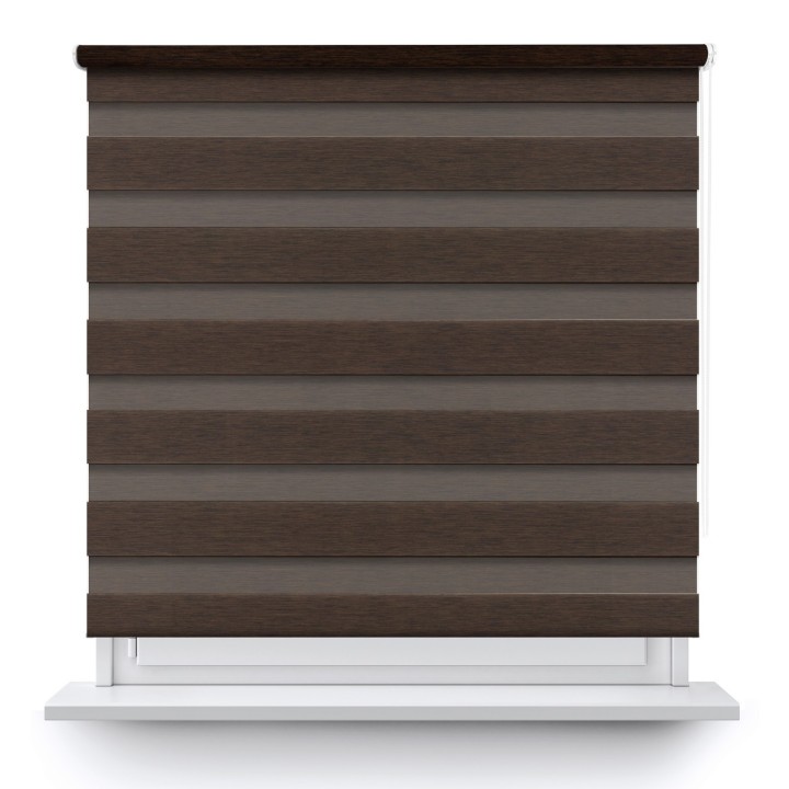 Roleta wolnowisząca Dzień Noc Przyciemniająca Bahama XV Brązowa Bh1506