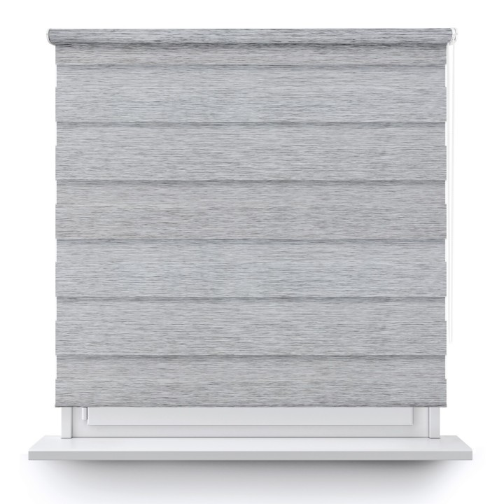 Roleta wolnowisząca Dzień Noc Przyciemniająca Bahama XV Szara Bh1501