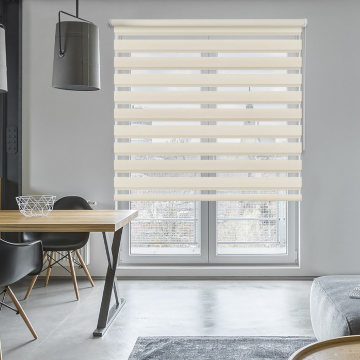 Roleta wolnowisząca Dzień Noc Przyciemniająca Bahama XXIII Kremowa Bh2302