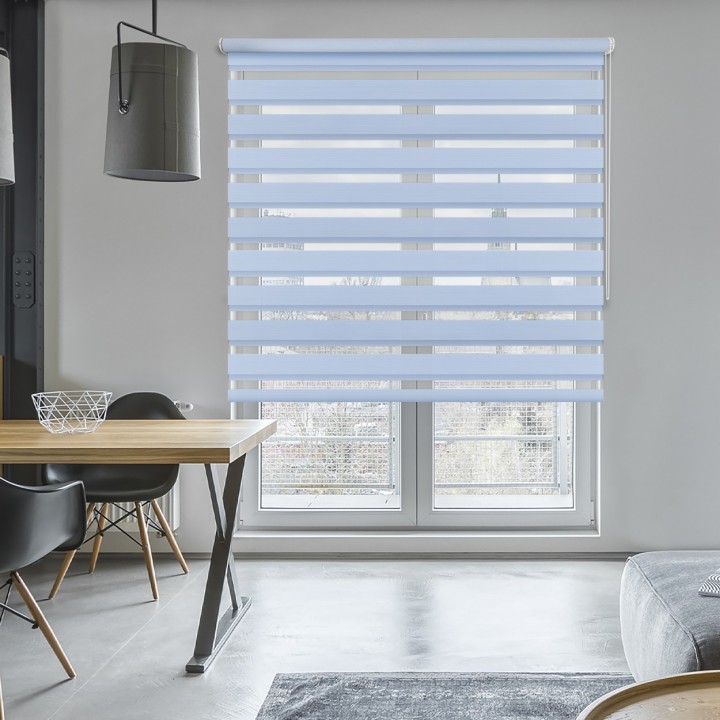 Roleta wolnowisząca Dzień Noc Przyciemniająca Bahama XXIII Niebieska Bh2307