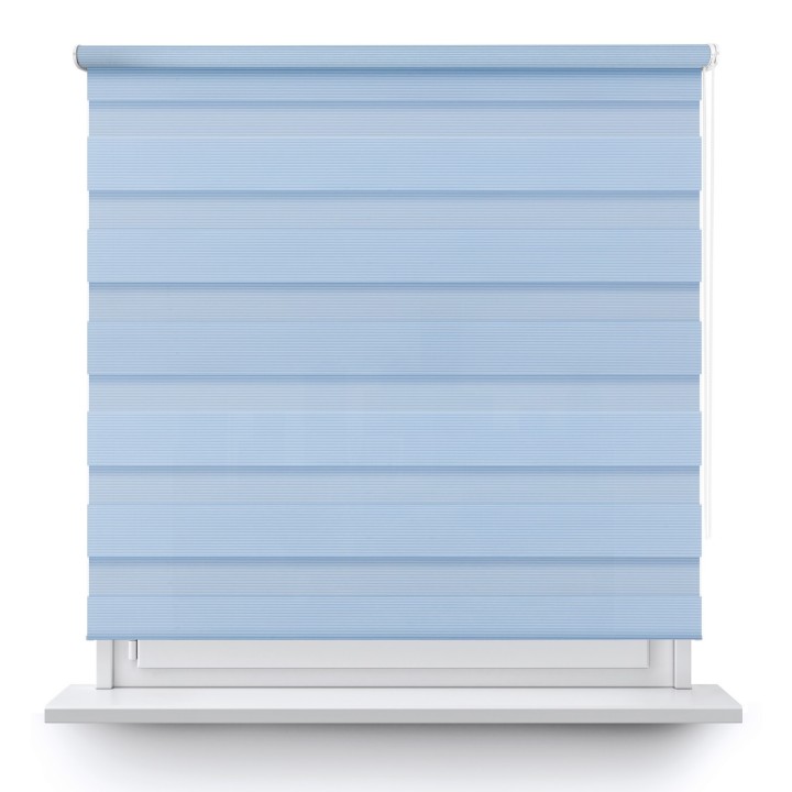 Roleta wolnowisząca Dzień Noc Przyciemniająca Bahama XXIII Niebieska Bh2307