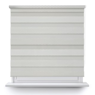 Roleta wolnowisząca Dzień Noc Przyciemniająca Brazilian Biała 16501