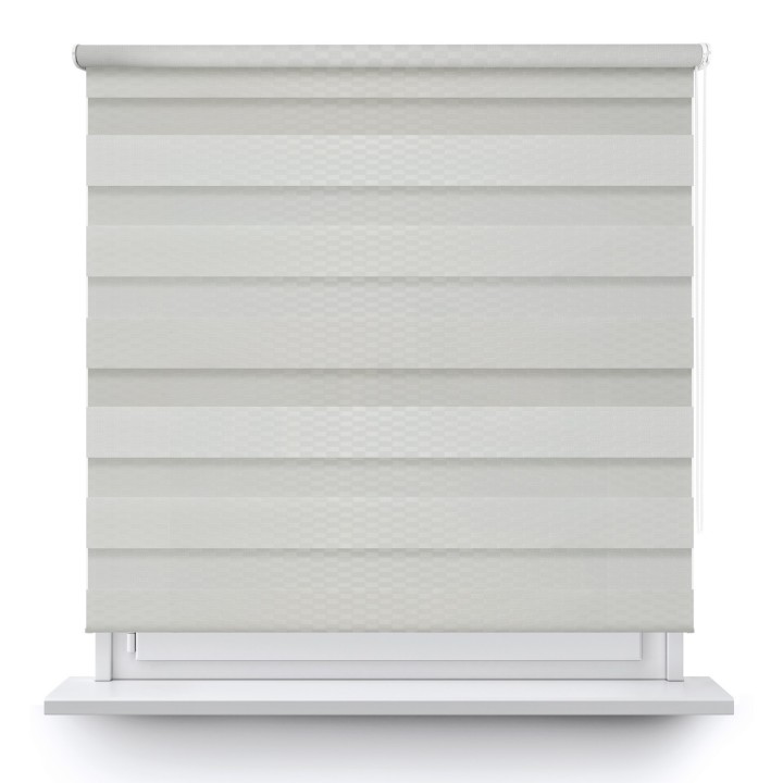 Roleta wolnowisząca Dzień Noc Przyciemniająca Brazilian Biała 16501