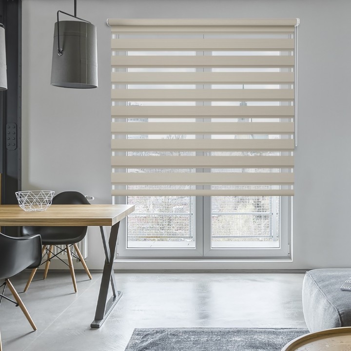 Roleta wolnowisząca Dzień Noc Przyciemniająca Chic Beżowa 6004