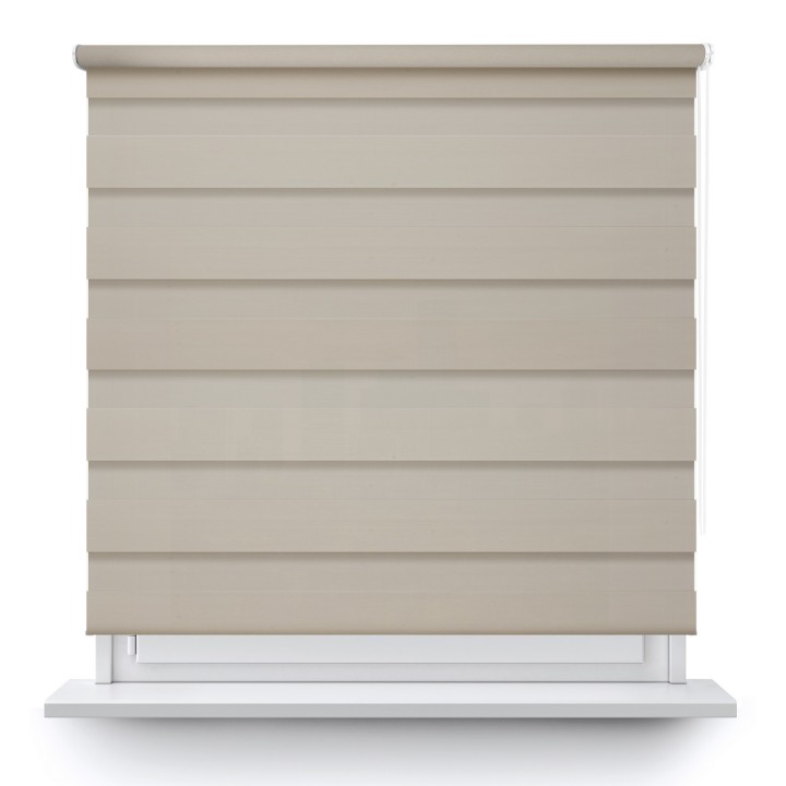 Roleta wolnowisząca Dzień Noc Przyciemniająca Chic Beżowa 6004