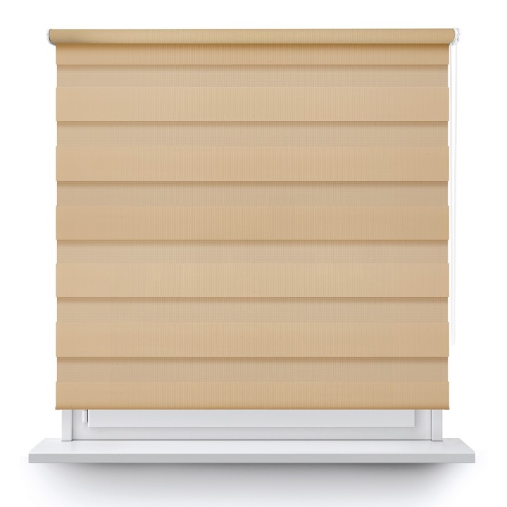 Roleta wolnowisząca Dzień Noc Przyciemniająca Classic Beżowa 9