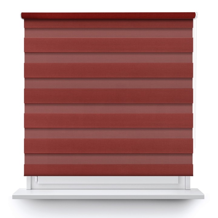 Roleta wolnowisząca Dzień Noc Przyciemniająca Classic Brązowa 1217