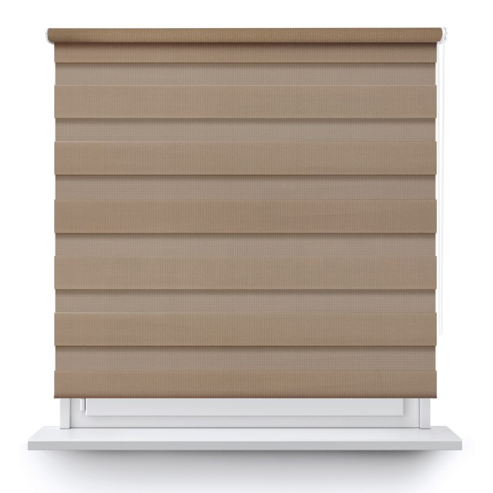 Roleta wolnowisząca Dzień Noc Przyciemniająca Classic Ciemnobeżowa 2