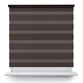 Roleta wolnowisząca Dzień Noc Przyciemniająca Classic Ciemnobrązowa 4