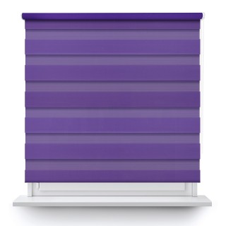Roleta wolnowisząca Dzień Noc Przyciemniająca Classic Fioletowa 608