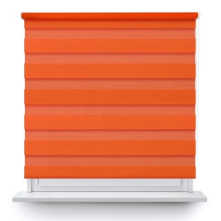 Roleta wolnowisząca Dzień Noc Przyciemniająca Classic Pomarańczowa 1213