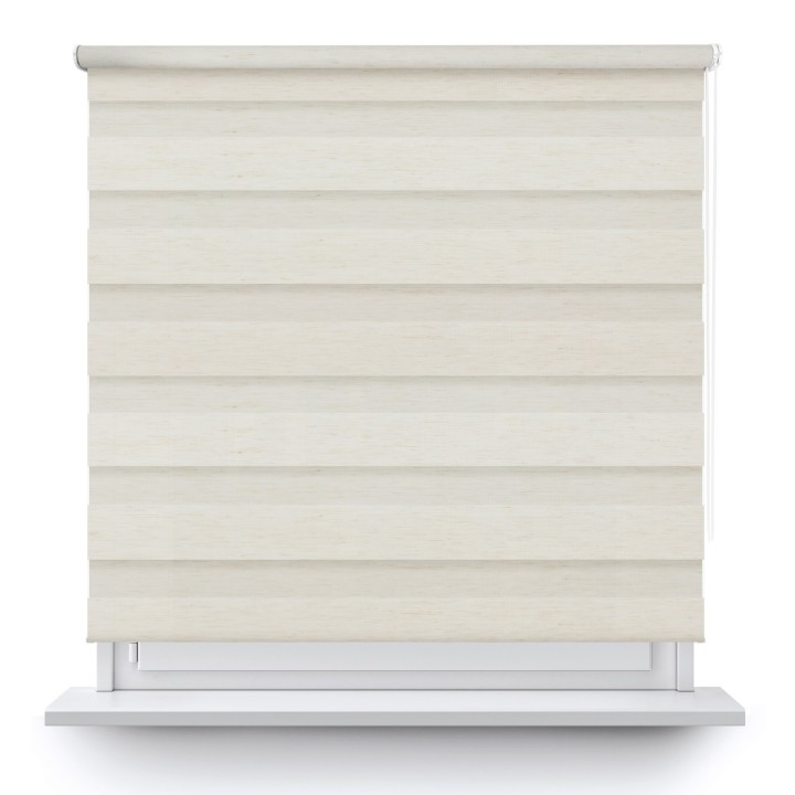 Roleta wolnowisząca Dzień Noc Przyciemniająca Classic Słomkowa 8