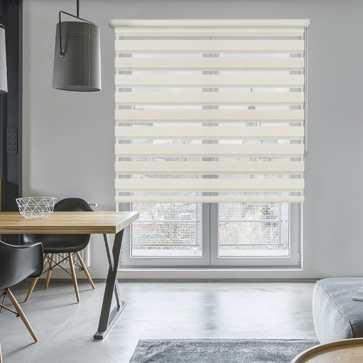 Roleta wolnowisząca Dzień Noc Przyciemniająca Classic Słomkowa 8