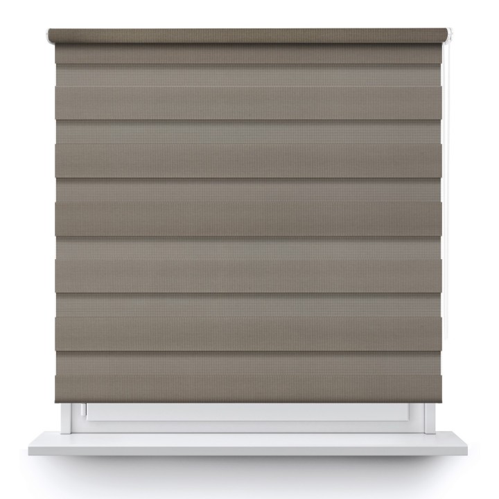 Roleta wolnowisząca Dzień Noc Przyciemniająca Classic Szara 1219