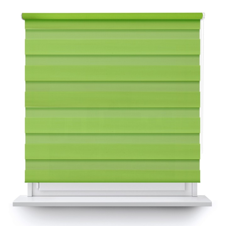 Roleta wolnowisząca Dzień Noc Przyciemniająca Classic Zielona Ag312