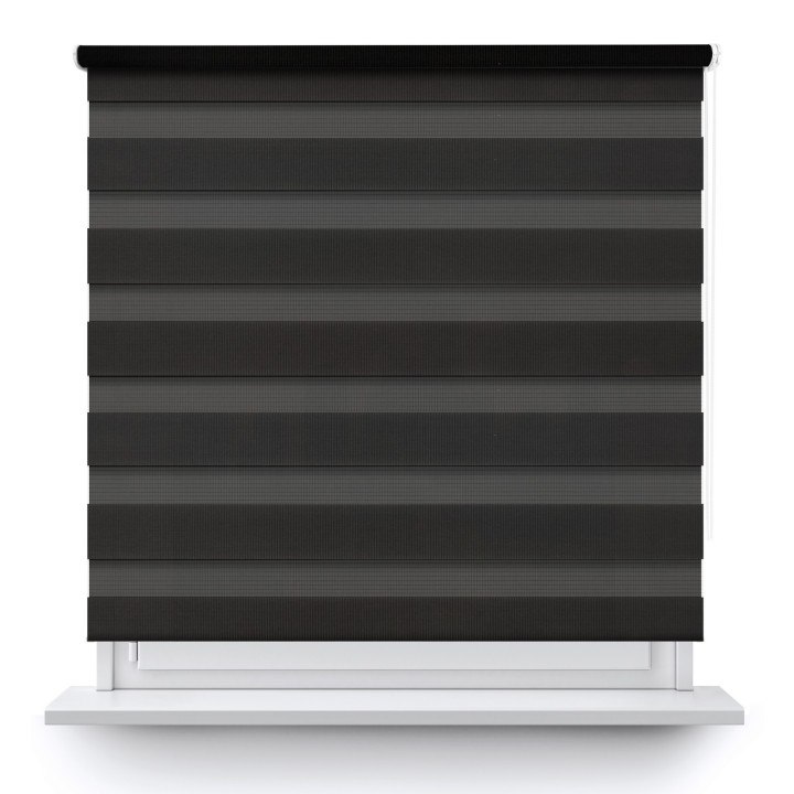 Roleta wolnowisząca Dzień Noc Przyciemniająca Classic Czarna 107