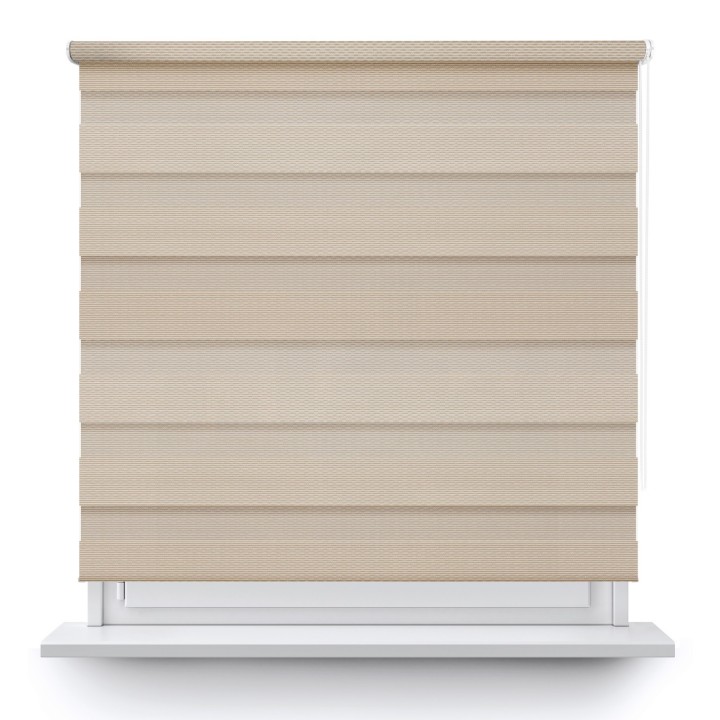 Roleta wolnowisząca Dzień Noc Przyciemniająca Essential Beżowa 1703