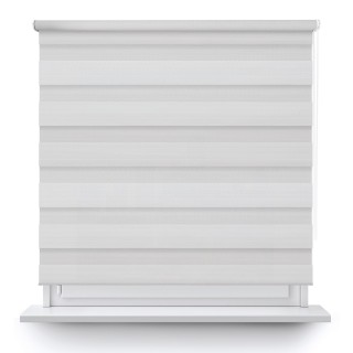 Roleta wolnowisząca Dzień Noc Przyciemniająca Essential Biała 1701